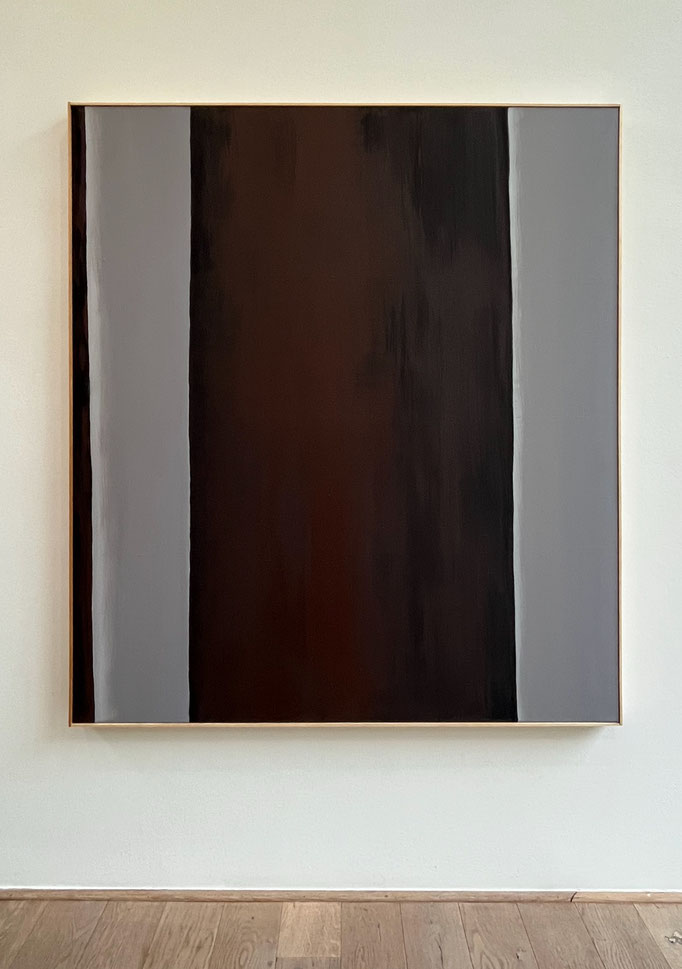 o.T. - 2023, Acryl und Pigment auf Leinwand, 135 x 125 cm