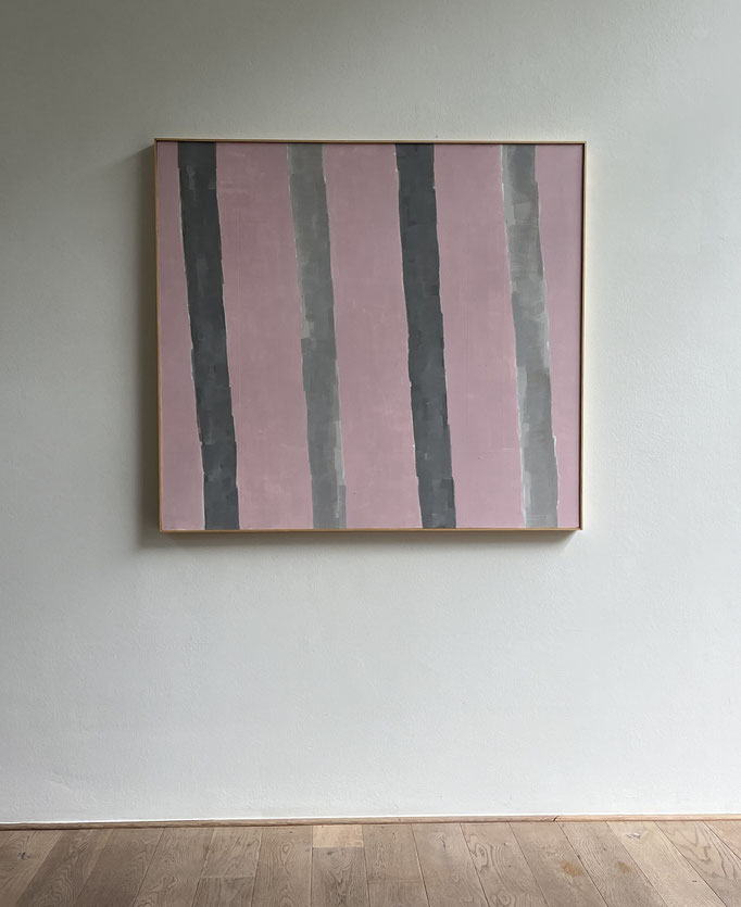 o.T. - 2022, Acryl und Pigment auf Leinwand, 100 x 100 cm