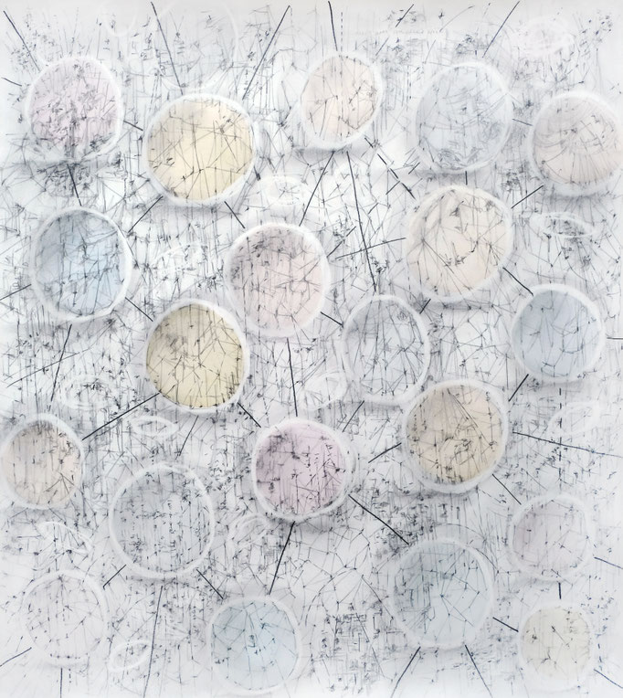 What a World! III Fall ´23, Bleistift und Aquarell auf Papier, 80 x 70 cm, 2023