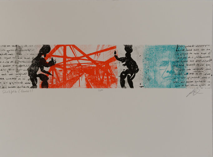 Schreibfehler (Donald_2), Offset-Lithografie, 56x76 cm, 2014