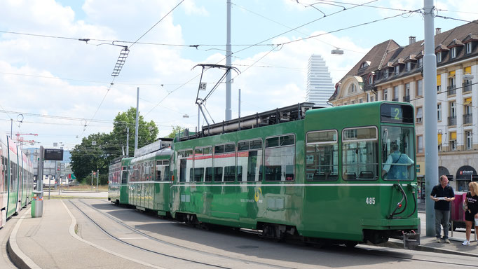 BVB Tram Be4/4, Basel Bad. Bhf., 11.07.2018, Ingo Weidler
