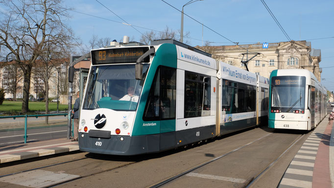 Combino 410 "Amsterdam", Potsdam-Platz der Einheit Am Kanal (/Bildungsforum), 2016, Ingo Weidler