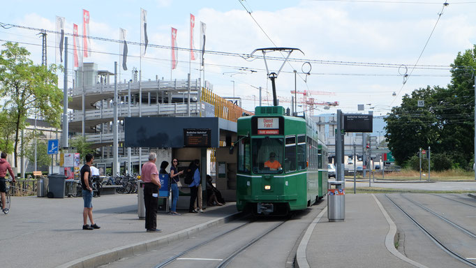 BVB Tram Be4/4, Basel Bad. Bhf., 11.07.2018, Ingo Weidler