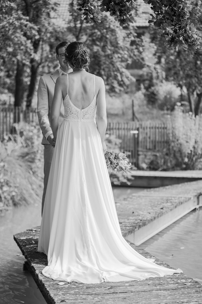 Hochzeitsfoto Braut und Bräutigam