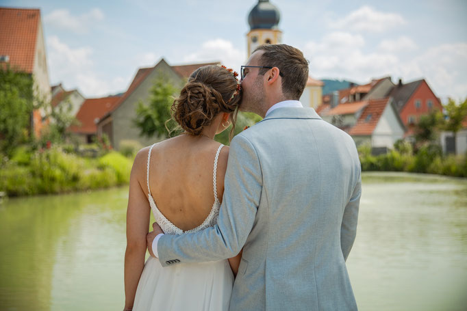 Hochzeitsfoto Braut und Bräutigam