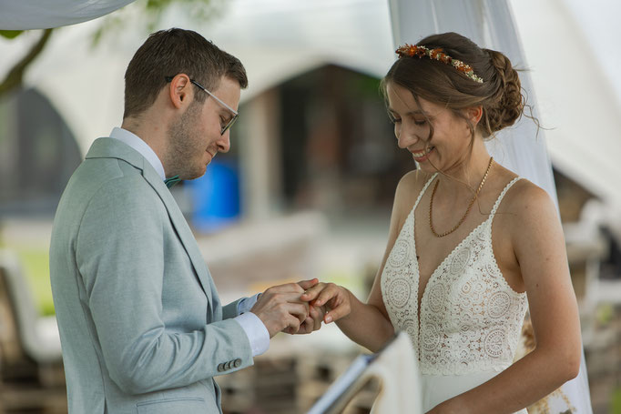 Hochzeitsfoto freie Trauung Ringe