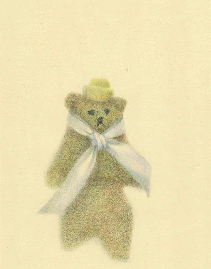 青の時代　紙に色鉛筆、鉛筆　140×180　2023