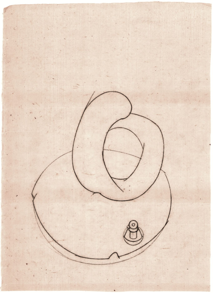 Someone's air vinyl dolls / 誰かの空気ビニール人形　Oil transfer on Paper / 紙に油彩転写　347×255mm　2025