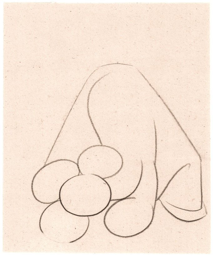 Exercise / エクササイズ    Pencil on Paper / 紙に鉛筆　187×155mm　2025