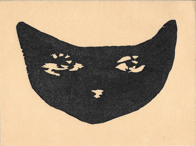 キャットキャット 　Linocut　2016