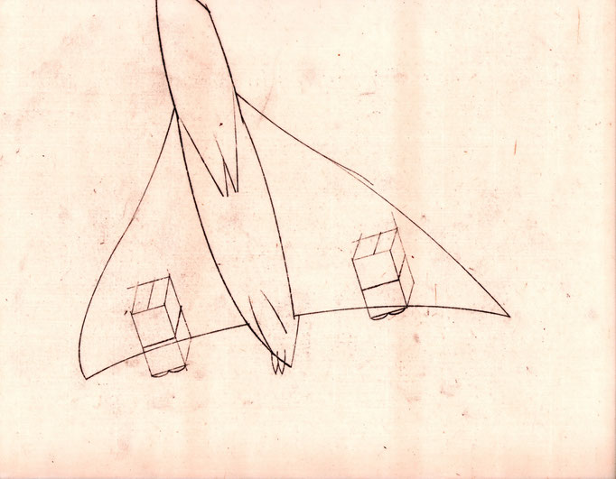 Transport / 飛行機　Oil transfer　276×350mm　2024
