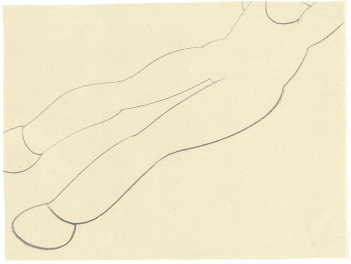 Exercise / エクササイズ    Pencil on Paper / 紙に鉛筆　234×315mm　2025