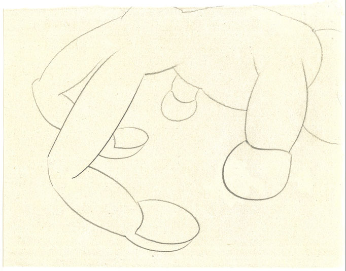 Exercise / エクササイズ    Pencil on Paper / 紙に鉛筆　235×312mm　2025