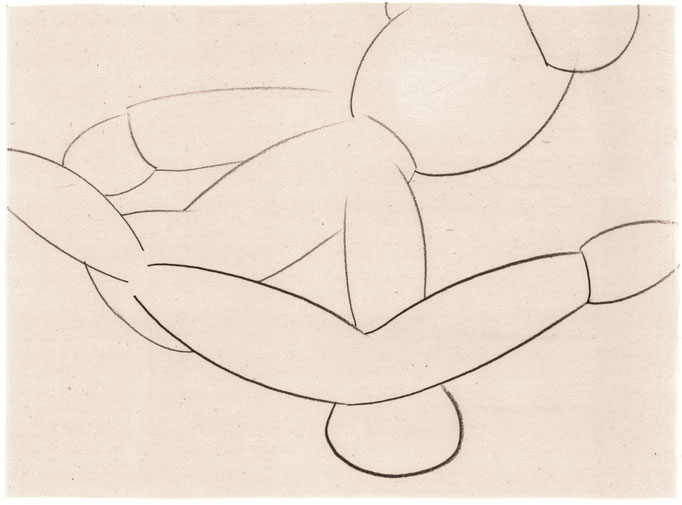 Exercise / エクササイズ    Pencil on Paper / 紙に鉛筆　234×317mm　2025