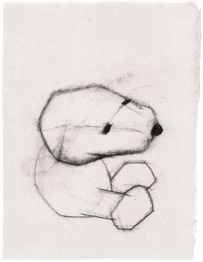  White Hour / 白い時間　Pencil on Paper / 紙に鉛筆　310×273mm　2025