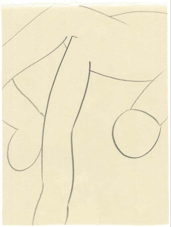 Exercise / エクササイズ    Pencil on Paper / 紙に鉛筆　318×236mm　2025