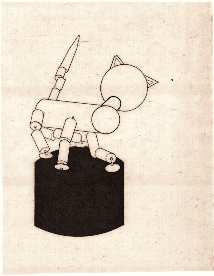 Someone's toys / 誰かのおもちゃ　Oil transfer, pencil on Paper / 紙に油彩転写、鉛筆　350×272mm　2025