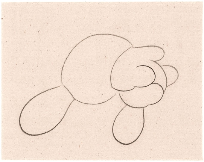 Exercise / エクササイズ　Pencil on Paper / 紙に鉛筆　153×194mm　2025