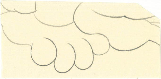 Exercise / エクササイズ    Pencil on Paper / 紙に鉛筆　117×237mm　2025