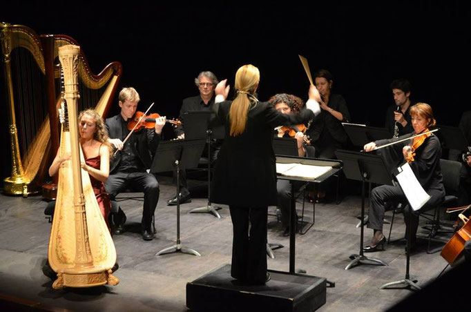 Finale du concours Lily Laskine, Concertino de Dohnanyi avec l'orchestre Lamoureux.