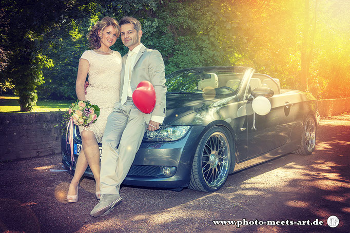 People Fotografie - Wedding - Hochzeit - BMW - Fotos by Ivano Fargnoli - www.photo-meets-art.de - Rommerskirchen