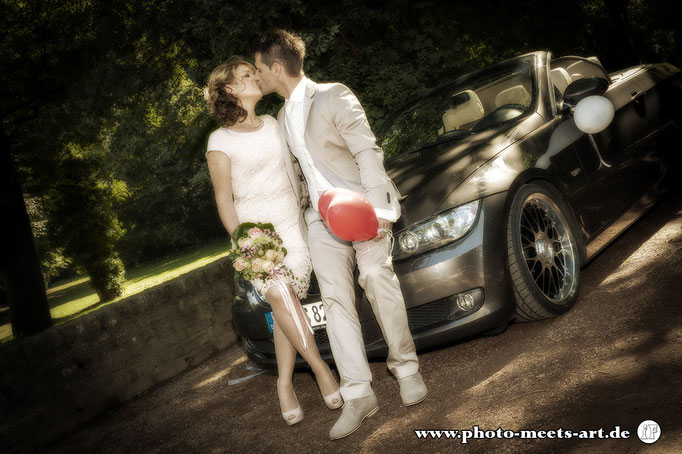 People Fotografie - Wedding - Hochzeit - BMW - Fotos by Ivano Fargnoli - www.photo-meets-art.de - Rommerskirchen