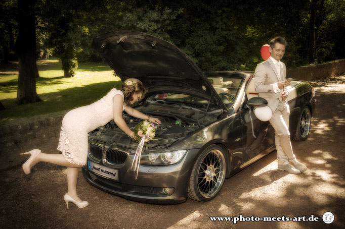 People Fotografie - Wedding - Hochzeit - BMW - Fotos by Ivano Fargnoli - www.photo-meets-art.de - Rommerskirchen