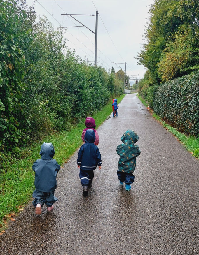 Spazieren gehen ist auch bei Regen toll !