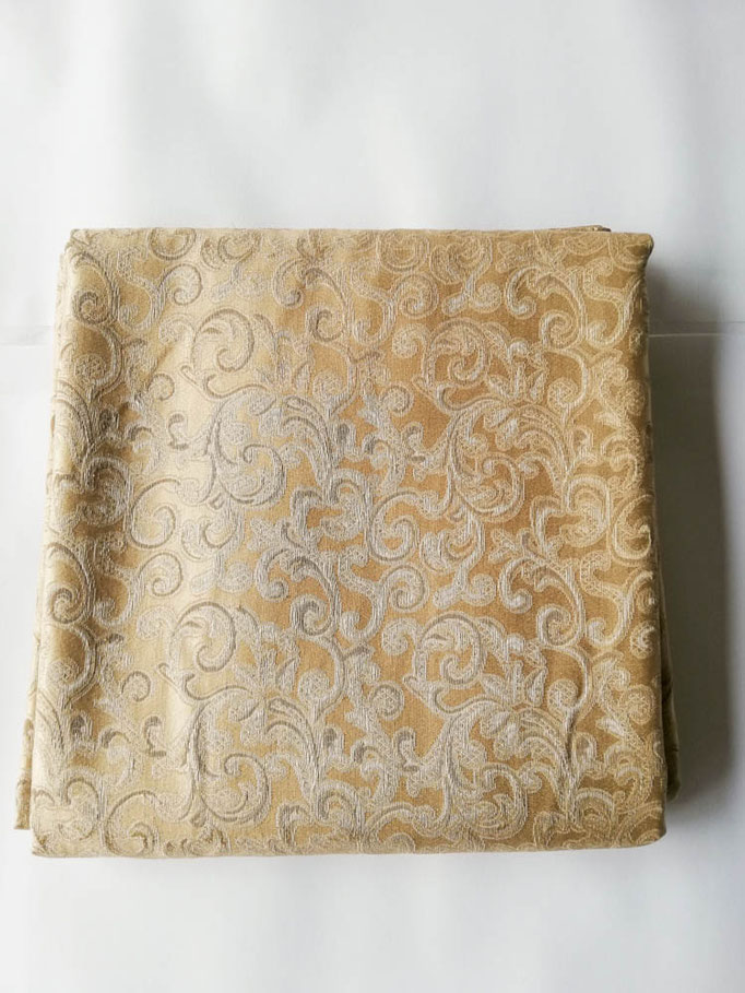 Scampolo di tessuto damascato Dis. Virgoletta 280x280 cm. Col.Beige. B570