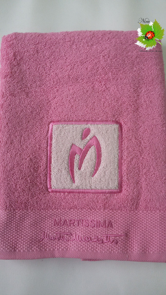 Asciugamano Marta Marzotto 1+1 asciugamano viso e ospite . Col.Rosa.B187