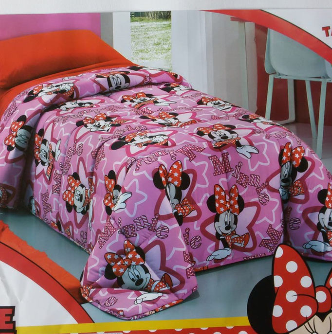 Trapunta Minnie Disney piumone invernale singolo una piazza 170x270 cm. B567