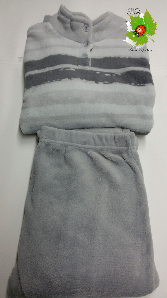 Pigiama donna invernale in caldo pile Milkymilla. A702