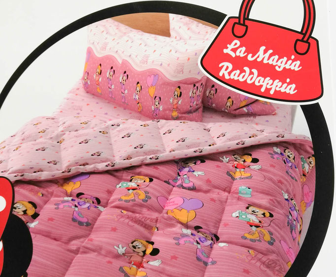 Trapunta Minnie Mause Disney piumone invernale singolo 170x250 cm. D55