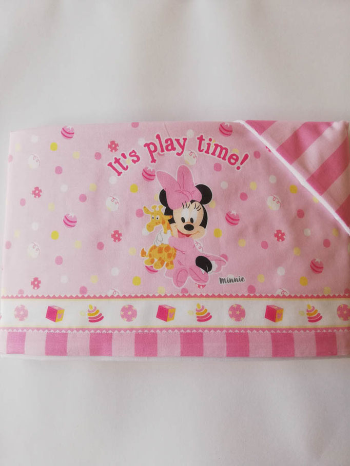 Completo lenzuola Disney baby lettino (culla) 100% cotone. Col.Rosa. C058