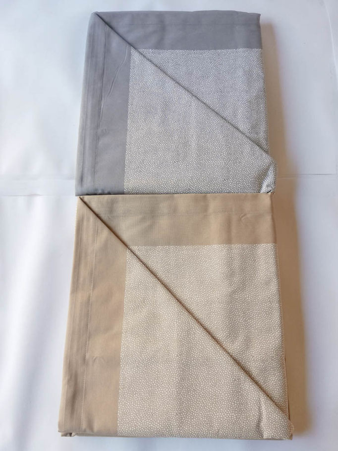 Completo lenzuola in puro cotone per letto matrimoniale Kiro Oro. B827