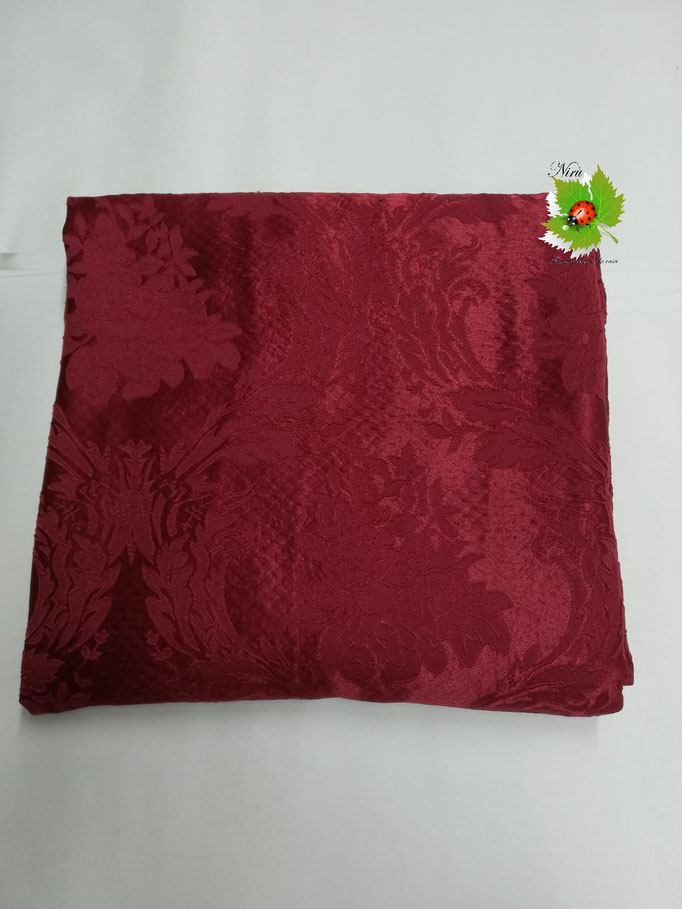 Scampolo tessuto jacquard dis. jacquard 280x280 cm. Col.Bordeaux.B275