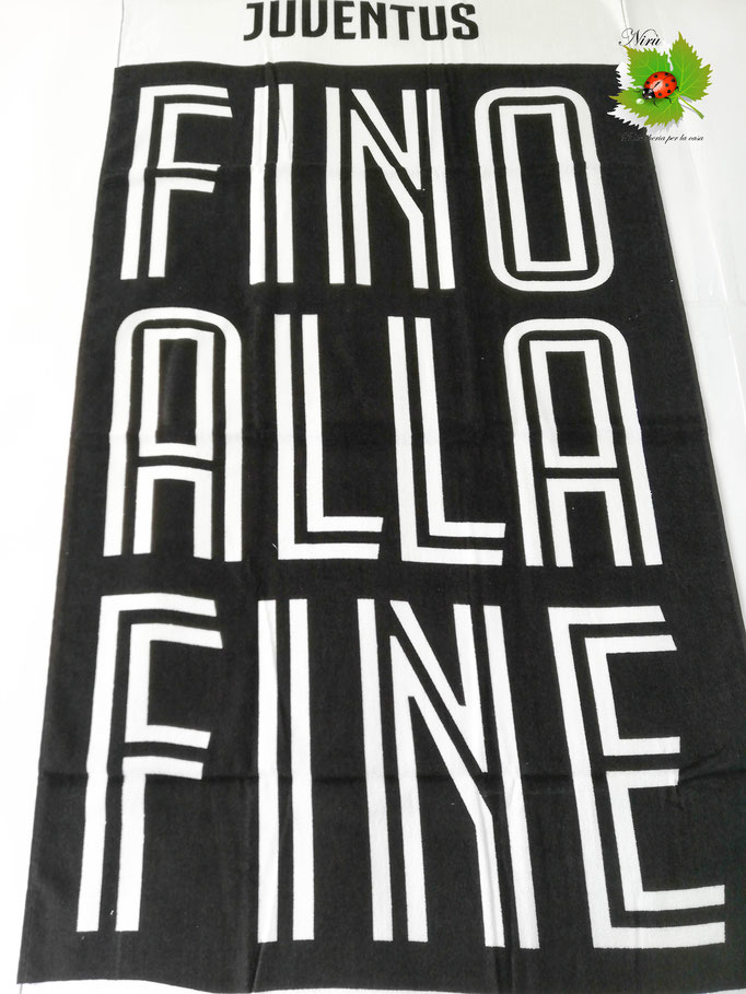 Telo mare in spugna di cotone F.C Juventus ufficiale 70x140 cm. B460