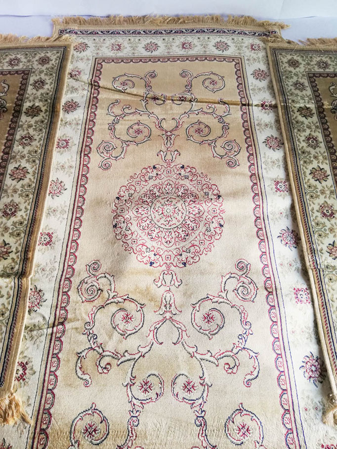 Tappeto scendiletto 3 pz classico modello persian in viscosa. Art.Isphahan. D148