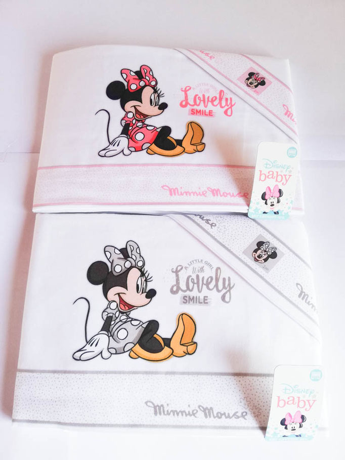 Completo lenzuola Disney baby lettino (culla) 100% cotone. B124