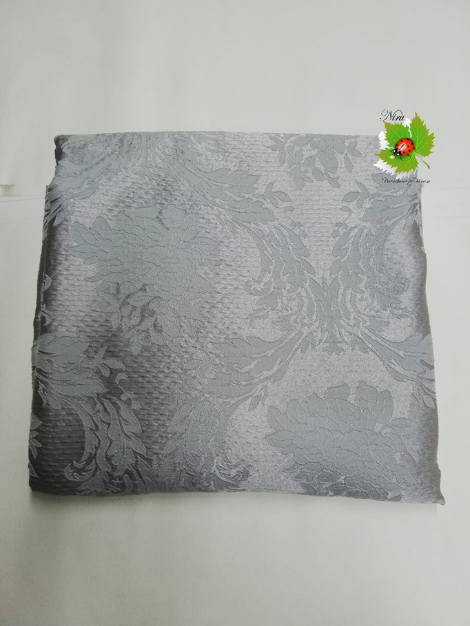 Scampolo tessuto jacquard dis. jacquard 280x280 cm. Col.Grigio.B275