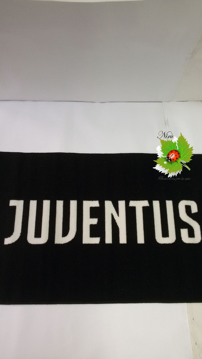 Tappeto scendiletto logo Juventus Antiscivolo Ufficiale 70x100 cm. A872