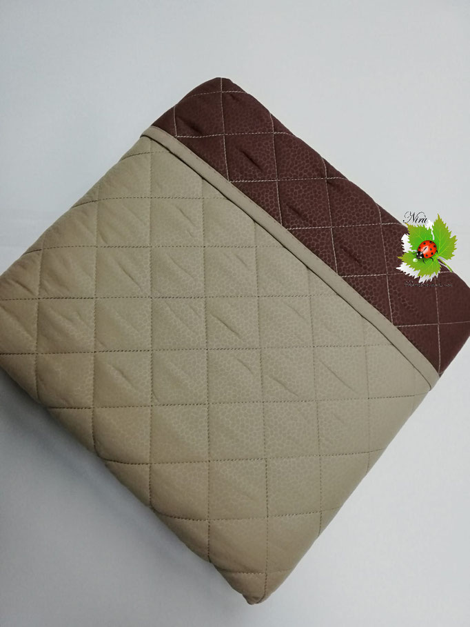 Salvadivano trapuntato 2 posti double face Sovrano. Col.Beige-Marrone. B385