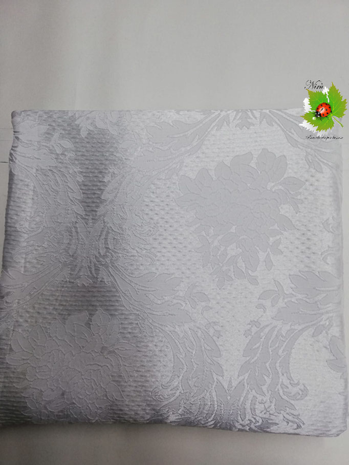 Scampolo tessuto jacquard dis. jacquard 280x280 cm. Col.Bianco.B275