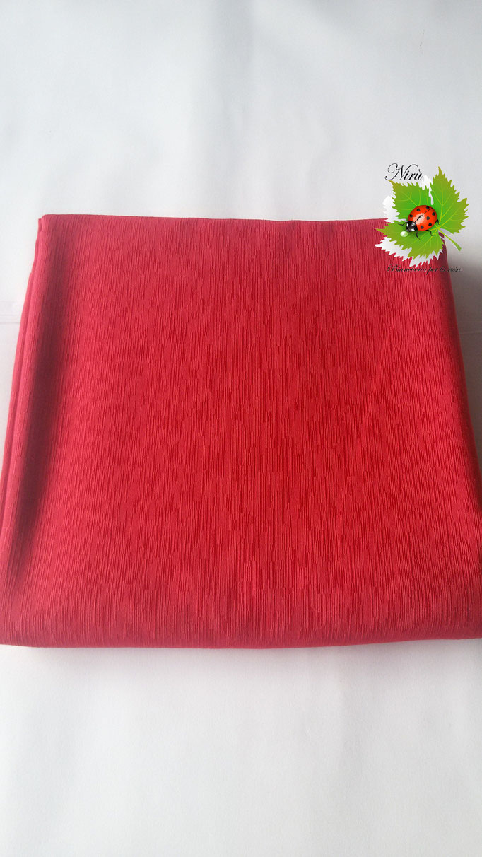 Scampolo tessuto Ottomano mille righe 280x280 cm . Col.Rosso.A887