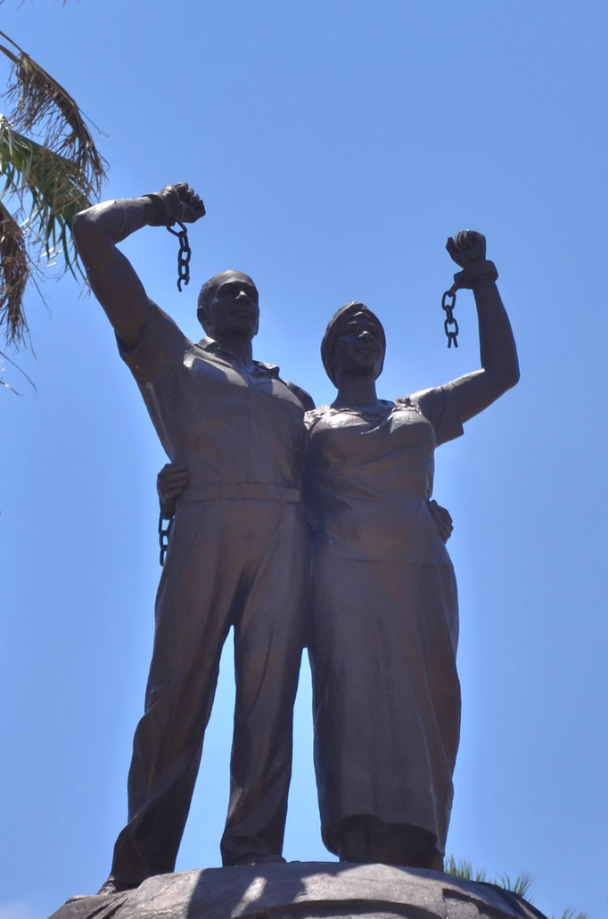 Statue symbolisant la libération de l'esclavage