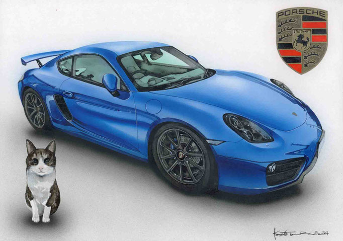 ポルシェの愛車イラスト