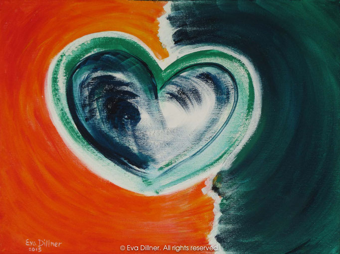 Healing Heart C374 40x30cm ©2015 Eva Dillner