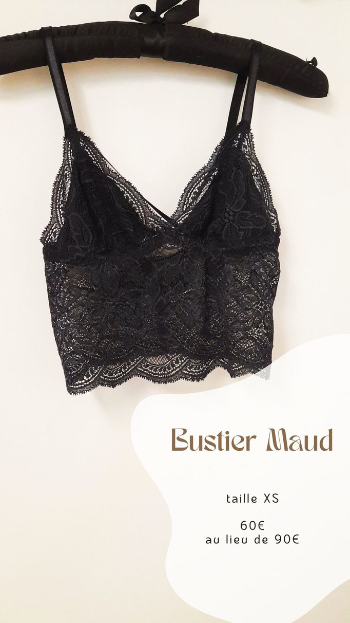 bustier Maud XS bonnets doublés 