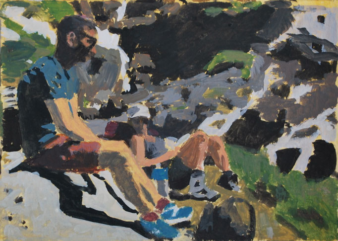 Nicolas Borderies peintures paintings gouaches art