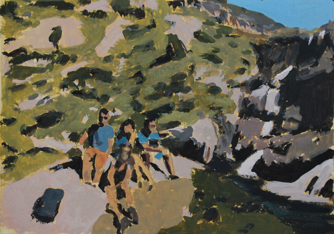 Nicolas Borderies peintures paintings gouaches art
